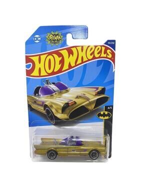 Hot Wheels TV Series Batmobile #4/5, Gold Colored, Collectible Hot Wheels, NWB